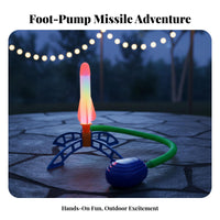 Luminous Stomp Launcher Er No Batteries Needed Air Powered Launcher Toy Adjustable Angle for Children, Boys, Outdoor, Backyard, Park