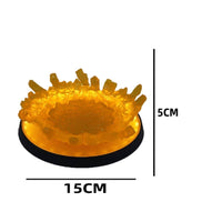 Light-up Display Base with Burst Effect Translucent Special Effects Display Base Slim for Collectors