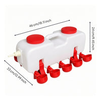 Constant Water Level Automatic Chicken Waterer with Buoyant Valve Sturdy Automatic Chicken Waterer Continuous Self-Filling Poultry Drinker Fresh for Chickens