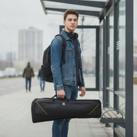 Brass Instrument Gig Bag Padded Brass Instrument Bag Backpack Lightweight for Students, School Band, Rehearsals