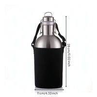 Beer Growler Stainless Steel Bottle with Swing-Lock Lid Insulated Bottle Double-Walled Leakproof for Campers, Parties, Camping