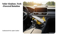 No Charging Required Solar Airplane Car Ornament Sun Exposure Resistant Rotating Propeller Dashboard Decoration Quiet Operation for Drivers