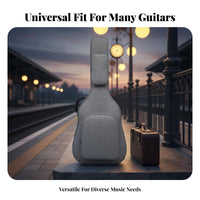 41 Inch Guitar Case Shockproof Acoustic Guitar Gig Bag Comfortable Carry Handles Musical Instrument Accessory for Journeyers, Students, Travel
