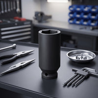 EV car Solenoid Valve Socket Matte Black car Solenoid Valve Socket Cylindrical for Mechanics