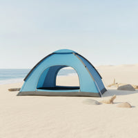 Instant-Setup Camping Tent Storage Bag Included Double-Door Tent