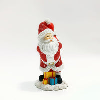 Christmas Santa Claus with Apple Resin Figurine
