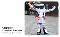 full outsidefit Astronaut Character outsidefit Detailed Design Character Jumpsuit Reflective Visor Fullphysique Costume Allows Easy Movement for actors, Cospcoatings, occasion Organizers, Performances, Cosplay occasions, Parties, Halloween