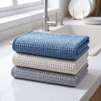Quick Dry Kitchen Towels and Microfibre Cloth, 3 Pack Large 40x70cm Tea Towels, Lint and Oil-Resistant Dishcloths for Dish Washing