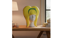 Yellow Hairpiece Headpiece Stage Prop Yellow Fuzzy Hairpiece Universal Fit Novelty Costume Hood for Halloween
