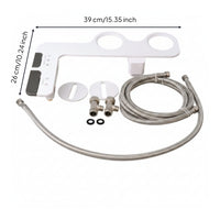 Ultra-Thin Split Bidet Seat Attachment Slim Non-Electric Bidet Attachment Easy-Install Self-Cleaning for Renters