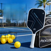 Pickleball Paddle with Carbon Fiber Face Anti-Slip Pickleball Paddle with Perforated Grip Paddles Rotation Racket Lightweight