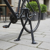 Folding Design Adjustable Aluminum Cycle Kickstand Stable Parking Support Center Mount Bike Stand Non-Slip Sole for Commuting