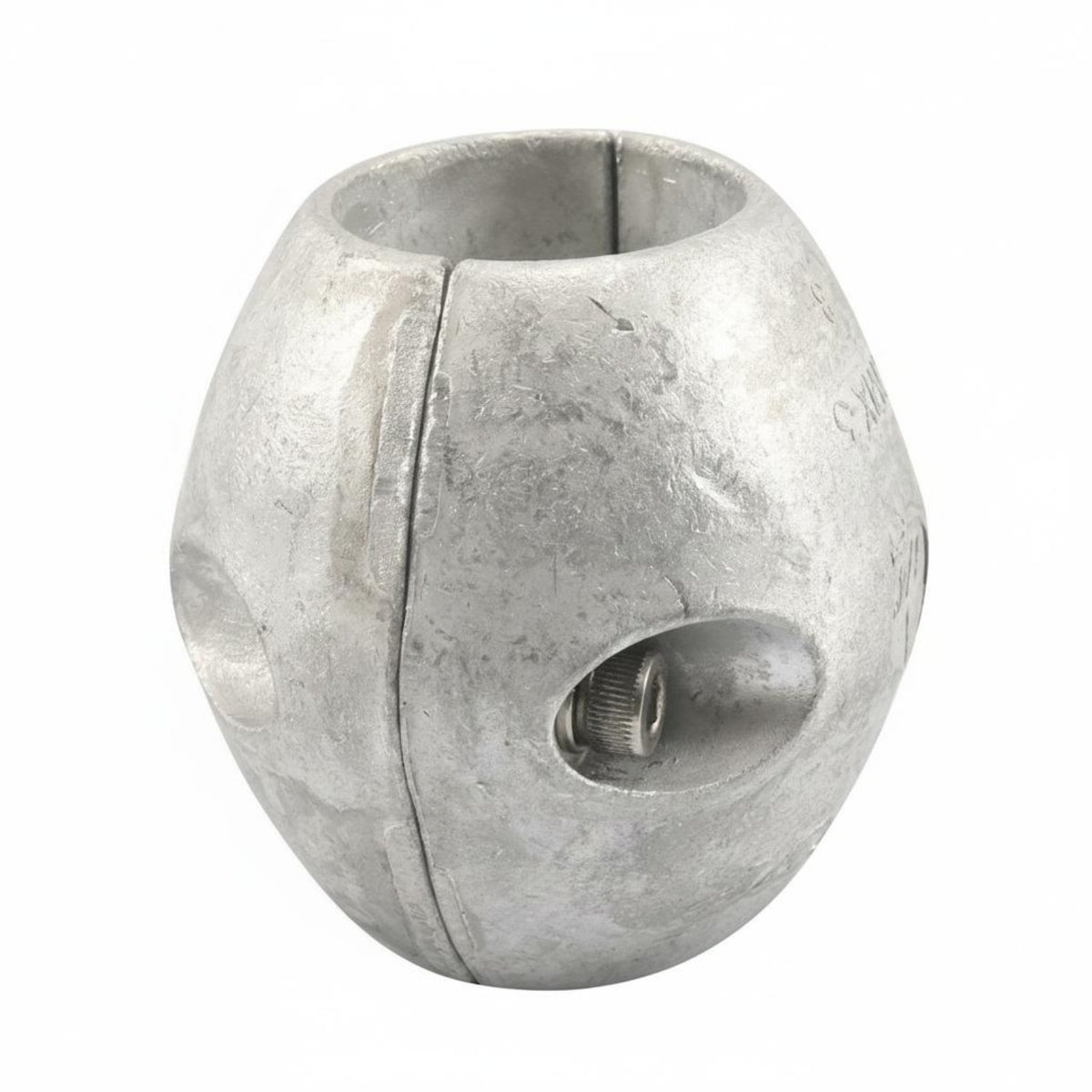 Spherical Shaft Anode Saltwater Protection Zinc Shaft Anode Bolt Mounted