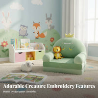 Foldable adaptable Lounger Chair Soft and Comfortable Fold-extendable creature Sofa Child-Safe closure kids' Furniture Machine cleanable Cover for Toddlers, Parents, literature Corner, Playroom, Nursery, Living Room