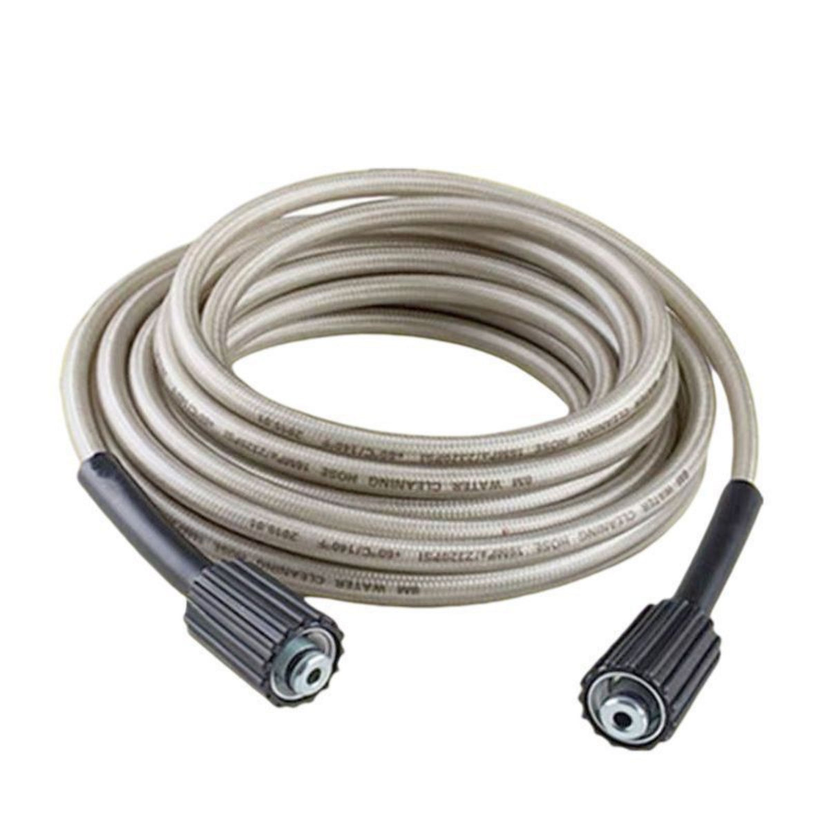 Pressure Washer Hose Coiled Hose with Fittings Double-Ended for Driveway