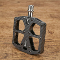 Triple-Bearing Pedals with Carbon Fiber Body Non-Slip Platform Pedals Sealed Bearings Wide for Mountain Bikers, Cyclists, Outdoor Riding, Road Cycling