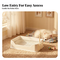 Dog Potty Tray with Grate Easy to Clean Dog Potty Tray Non-Slip Bottom Separable Design for Small Dogs, Apartment Living