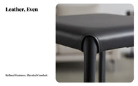 Light Luxury Design Stackable Saddle Stool Space-Saving Backless Saddle Stool Modern Design Dining Seat Long-Lasting Construction for Guests, Homeowners, Restaurant Owners, Living Room, Waiting Area, Kitchen, Basement