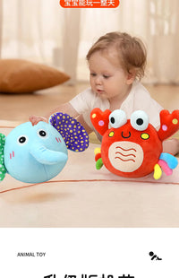 Music Bouncing Ball Toy for Babies 0-6 Months, Elephant Shape, Sings and Moves