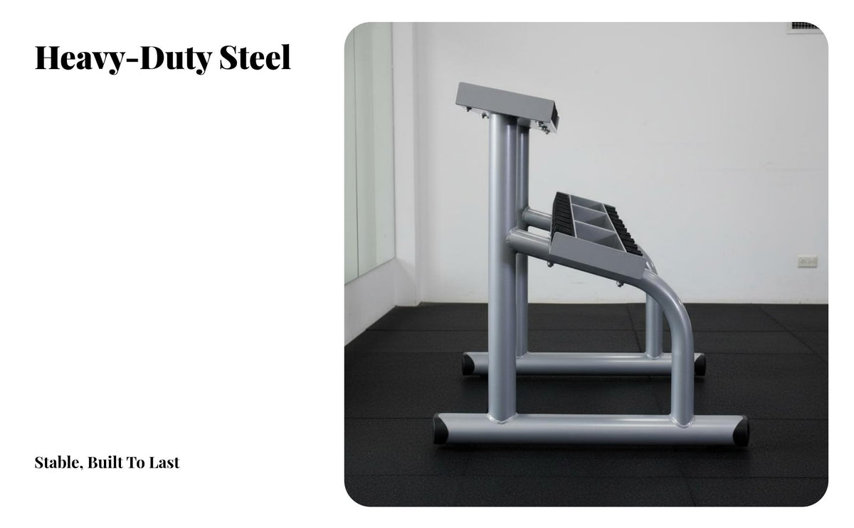 2 Tier Dumbbell Rack Stable Design Commercial Dumbbell Holder Construction Heavy Duty Weight Organizer for Personal Trainers, Fitness Studio