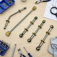 5 Pieces Slender Linkage Rods with Eyelet Ends Compact Hardware for Brass Players
