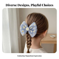 Flower Print Hair Accessory Cute Design Flower Hair Accessory Floral Print Barrette Lightweight Great Gift