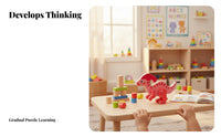 Three-Dimensional Wooden Dinosaur Model Develops Fine Movement Skills Wooden Dinosaur Model Hands-On Play No Glue Required