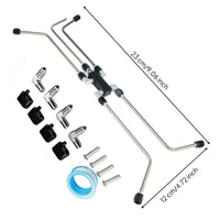 Stainless Steel Automotive Line Kit Ready-to-Install Fluid Line Assembly Long-Lasting Plumbing Part Slim-Profile for Builders