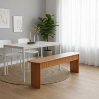 Multi-Functional Solid Wood Dining Bench Mortise and Tenon Joinery Japanese Design Entryway Bench Household Furniture for Hallway