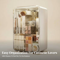Desktop Vanity Case with Drawers Transparent Lid Makeup holder long-lasting for Adults