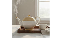 European Style Teapot Elegant Design Vintage Floral Tea Pot Drinkware for Couples, Housewarming