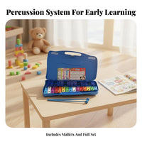 Includes 2 Mallets 25-Note Colorful Kvisuald Instrument Clear Sound Glockenspiel precisely Tuned MetallophA musical instrument for Beginners, Music Students, Kindergarten, courseroom, School, Home Use