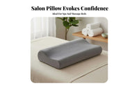 Removable Washable Cover Ergonomic Memory Foam Pillow Pressure Relief Wave Memory Foam Pillow Soft Velvet Material for Adults, Spa