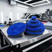 5-Inch Polishing Pad and Microfiber Car Detailing Pads, Soft Polishing Cloth for Waxing, Reusable Automatic Buffing Tool 1-Pack