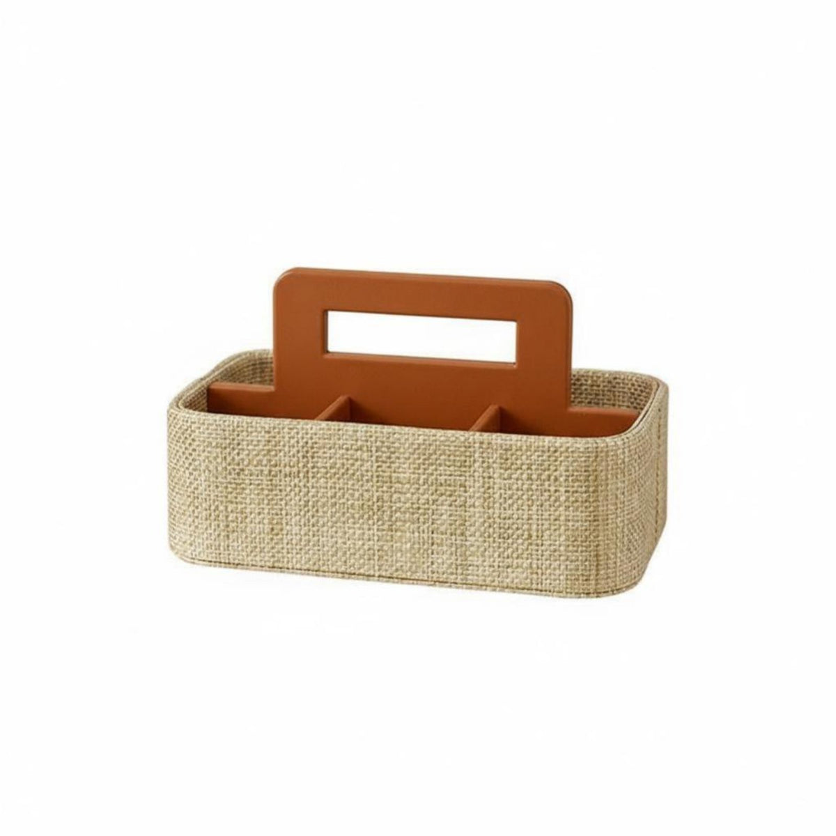 Multi-Compartment Tote with Handle Sturdy Household Storage Large Capacity