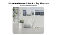 Long-Lasting Iron Easter Cross Garden Stake Easy to Install Easter Cross Lawn Sign Hollow-out Design for Christians, Homeowners