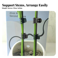 Flower Clip Gentle on Vine Support Clip Reusable Plant Stem Fastener for Florists, Gardeners, Indoor Plants, Greenhouse, Balcony