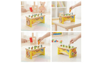 Early-Learning Whack-Arodent Toy Tabletop Wooden Toy with Pegs Compact Interactive for Toddlers, Young Children, Playrooms, Preschools