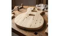 Pre-Drilled Holes LP-Style Guitar Body Blank Routed Cavities DIY Guitar Body Blank Polished for Home Workshop
