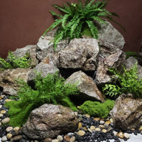 9 Pieces Decorative Rock Rugged Faux Landscape Rock Artificial Stone Lifelike Decoration Irregular for Miniature Gardens