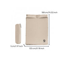 Automatic Inflation Inflatable Camping Mat Quilted Surface Camping Air Mattress Foam Core Inflatable Sleeping Pad Moisture-Resistant for Campers