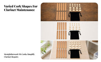 Light Beige Clarinet Pad and Cork Set High Quality Clarinet Repair Kit