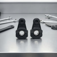 Toothed Handlebar Riser Clamp Adapter Split Motorcycle Handlebar Riser with Pad Long-Lasting Corrosion-Resistant for Street Bikes