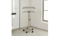 Rolling Tray Table Multipurpose Wheeled Utility Stand Heavy Duty Tray Table with Wheels for Permanent Art Artists, Care Facilities