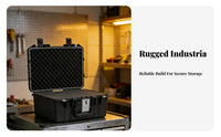 Shock-Resistant Waterproof Hard Case Dustproof Instrument Protection Box Heavy-Duty for Professionals, Technicians, Transportation, Boating