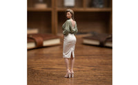 Fashion Model Figurine Hand-Painted Miniature Female Figurine Highly Detailed Miniature Female Figure for Collectors, Hobbyists, Desktop Display