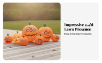Lighted Inflatable Pumpkin Outdoor Inflatable Pumpkin Long-Lasting Halloween Inflatable Cute for Lawn