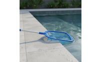 Aluminum Handle Pool Debris Net Easy Scoop Rim Swimming Pool Skimmer Wide Coverage Fine Mesh for Shallow Water
