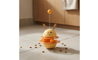 Domed Ball Track Cat Toy Self-Righting Bunny Cat Toy Cartoon Face Pet Accessory Glossy