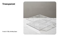 Desktop Display Cabinet Particle Proof Clear Figure Showcase Clear Figure Storage Case Large Capacity Stackable Collectible Box